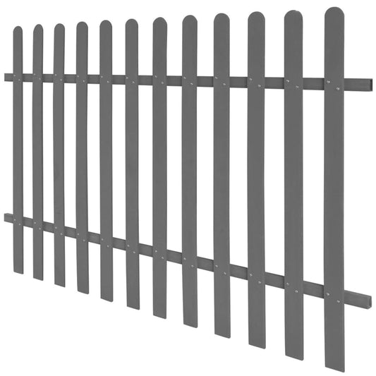 42821 vidaXL Picket Fence WPC 200x120 cm 42821 vidaXL Picket Fence WPC 200x120 cm