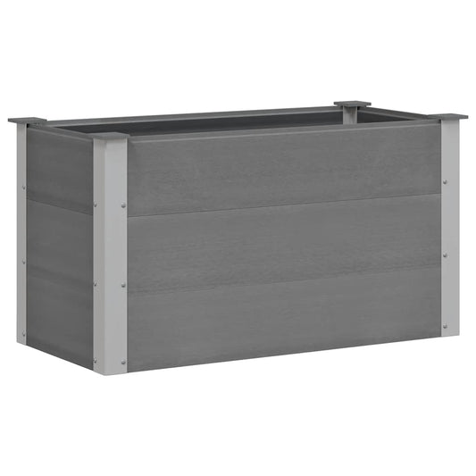 Garden Raised Bed WPC 100x50x54 cm Grey Garden Raised Bed WPC 100x50x54 cm Grey