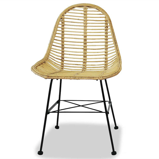 Dining Chairs 2 pcs Natural Rattan Dining Chairs 2 pcs Natural Rattan