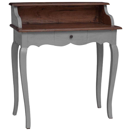 Writing Desk | Mahogany, Grey | Solid mahogany wood | 80 x 40 x 92 cm Writing Desk | Mahogany, Grey | Solid mahogany wood | 80 x 40 x 92 cm