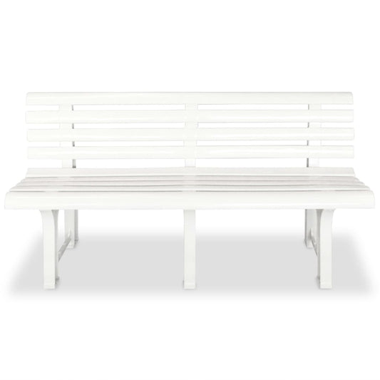 Garden Bench | White | Plastic | Standard | Durable | Garden Bench Garden Bench | White | Plastic | Standard | Durable | Garden Bench