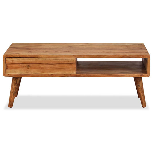 244974 vidaXL Coffee Table Solid Wood with Carved Drawer 100x50x40 cm 244974 vidaXL Coffee Table Solid Wood with Carved Drawer 100x50x40 cm