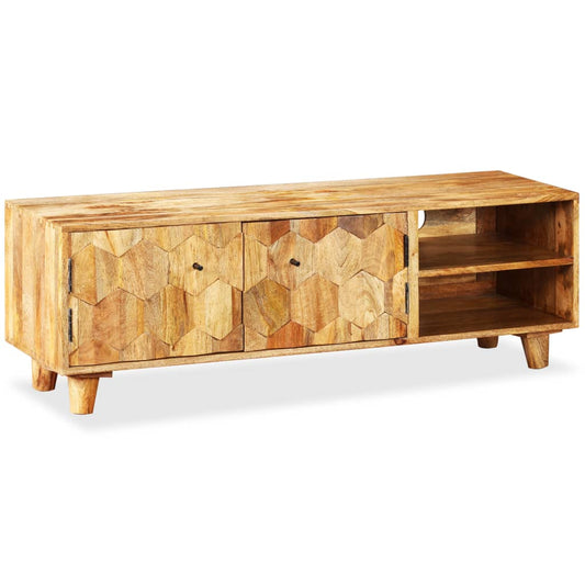 TV Cabinet | Natural Mango Wood | Solid Mango Wood | 118 x 35 x 40 cm TV Cabinet | Natural Mango Wood | Solid Mango Wood | 118 x 35 x 40 cm