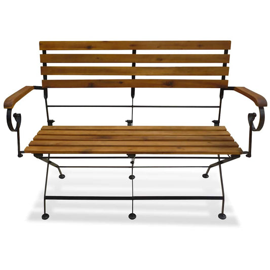43736 vidaXL Folding Garden Bench 112 cm Solid Acacia Wood 43736 vidaXL Folding Garden Bench 112 cm Solid Acacia Wood