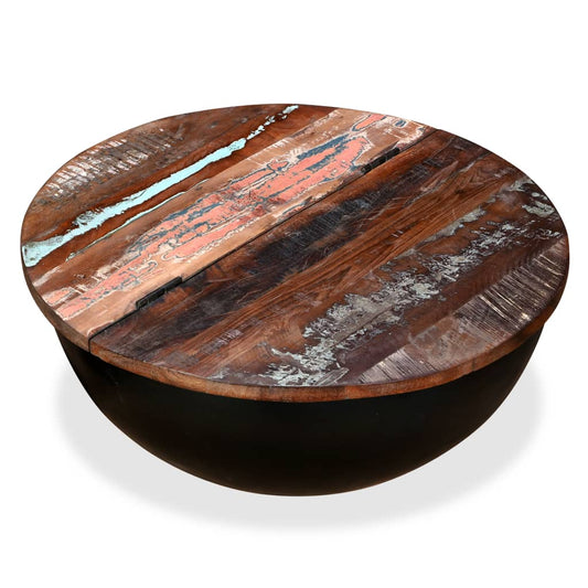 Coffee Table | Multicolour | Solid reclaimed wood and powder-coated steel Coffee Table | Multicolour | Solid reclaimed wood and powder-coated steel