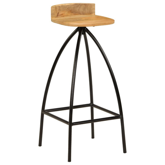 Bar Chairs 2 pcs Solid Mango Wood Bar Chairs 2 pcs Solid Mango Wood