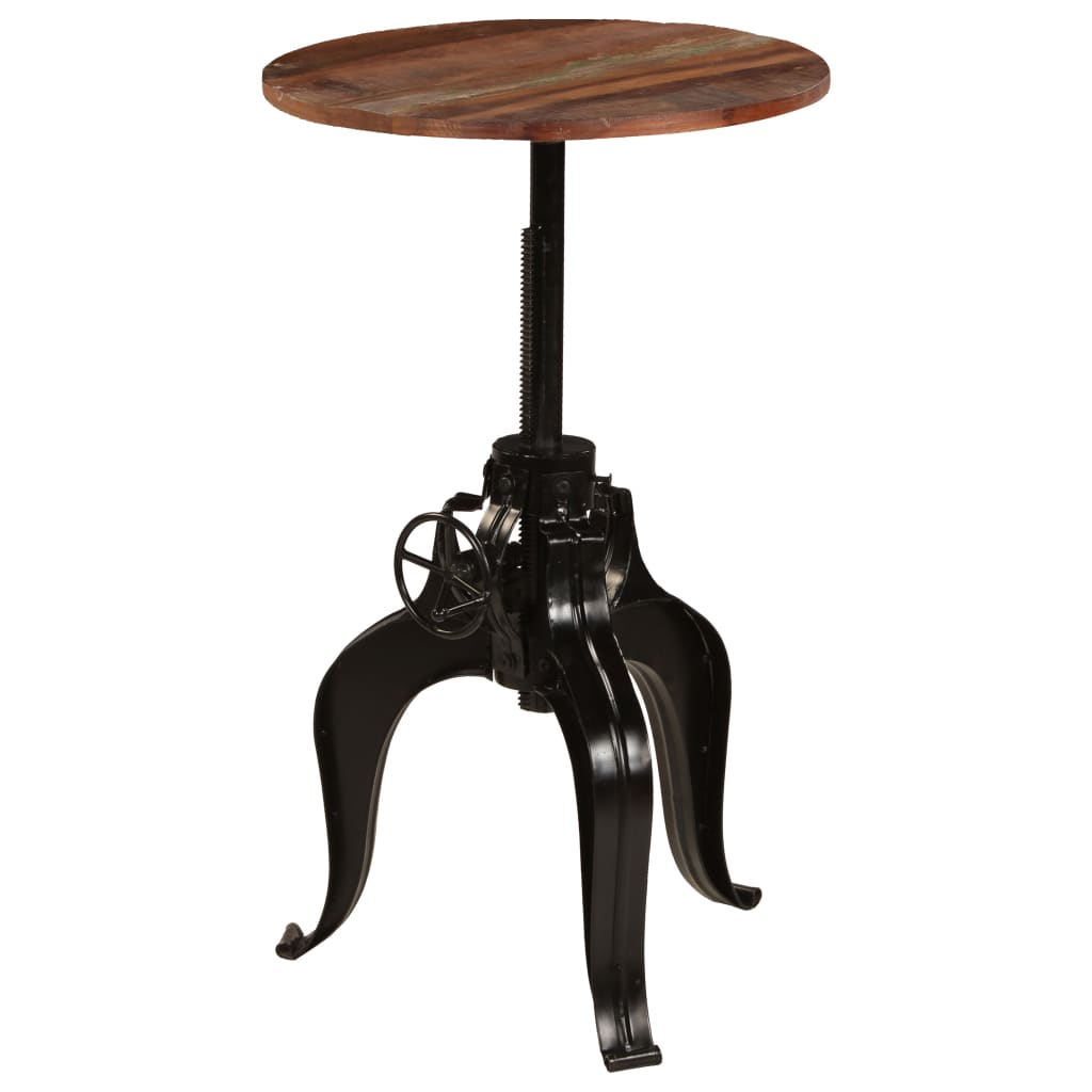 245267 vidaXL Bar Table Solid Reclaimed Wood 60x(76-110) cm