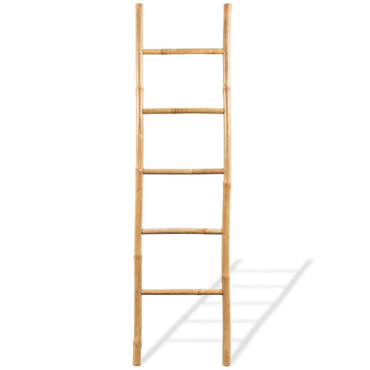43719 vidaXL Towel Ladder with 5 Rungs Bamboo 150 cm 43719 vidaXL Towel Ladder with 5 Rungs Bamboo 150 cm