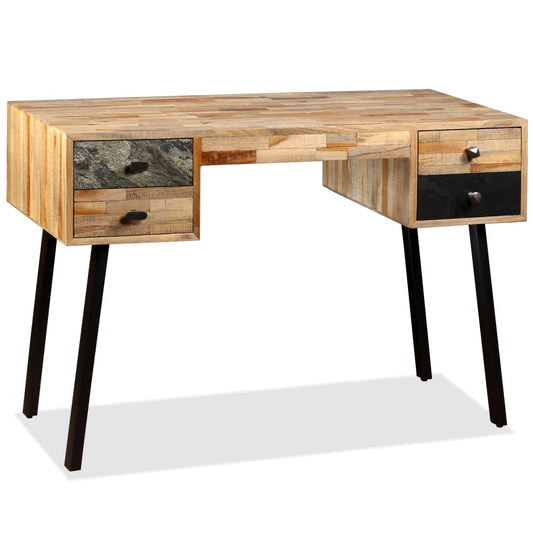 Writing Desk | Reclaimed Wood | Reclaimed Teak, Steel | 110 cm desk Writing Desk | Reclaimed Wood | Reclaimed Teak, Steel | 110 cm desk