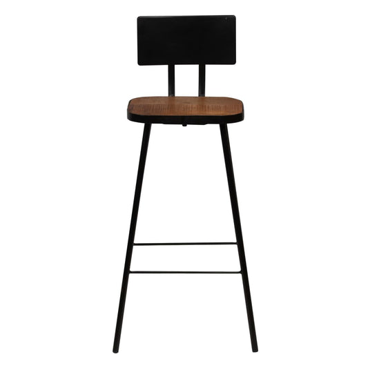 Bar Chair | Set of 4 | Dark Brown, Black Bar Chair | Set of 4 | Dark Brown, Black