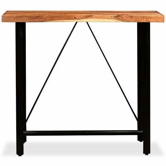Bar Table | Natural wood with black legs | Solid acacia wood, Steel Bar Table | Natural wood with black legs | Solid acacia wood, Steel