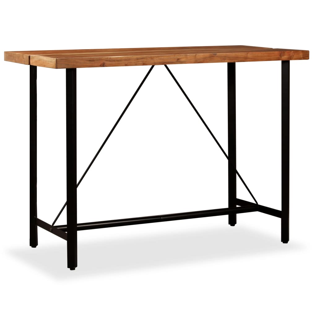 245437 vidaXL Bar Table Solid Acacia Wood 150x70x107 cm