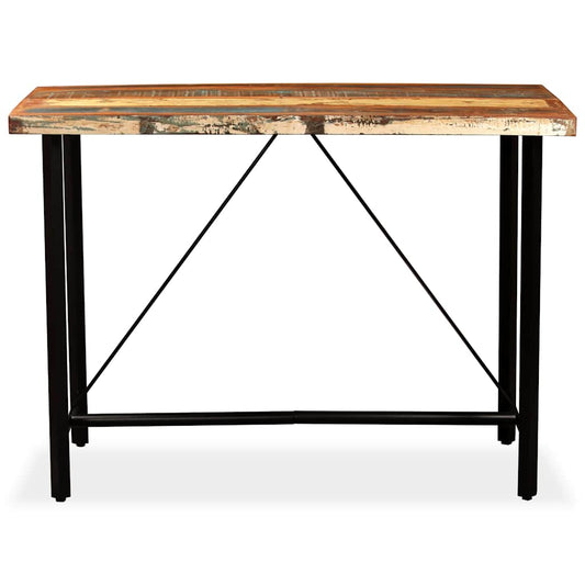 245441 vidaXL Bar Table Solid Reclaimed Wood 150x70x107 cm 245441 vidaXL Bar Table Solid Reclaimed Wood 150x70x107 cm