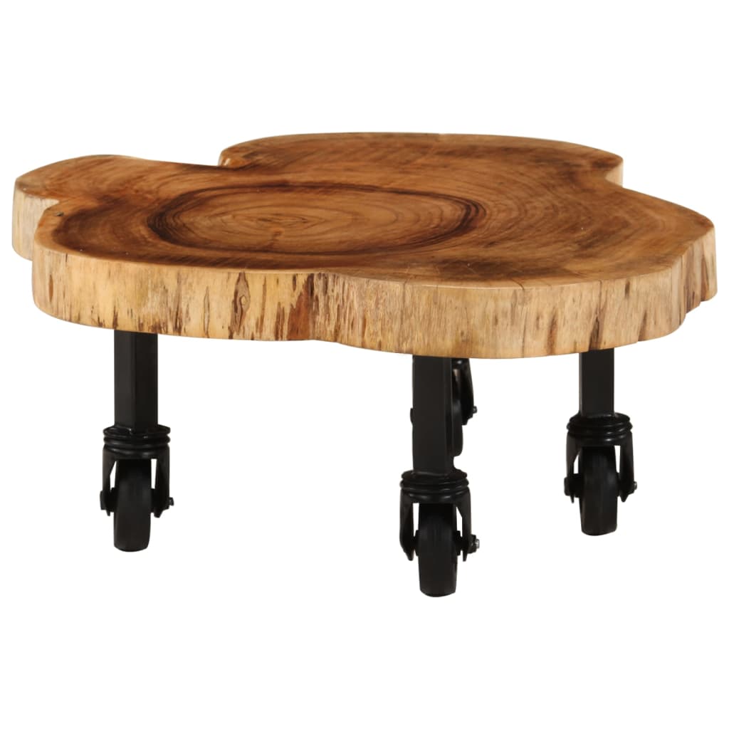 244950 vidaXL Coffee Table Solid Acacia Wood 60x55x25 cm