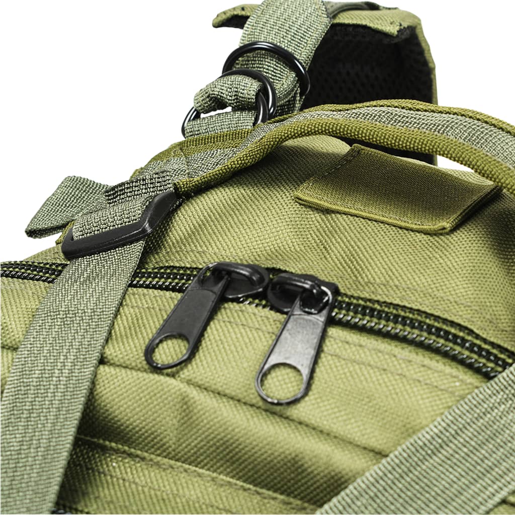 91382 vidaXL Army-Style Backpack 50 L Olive Green