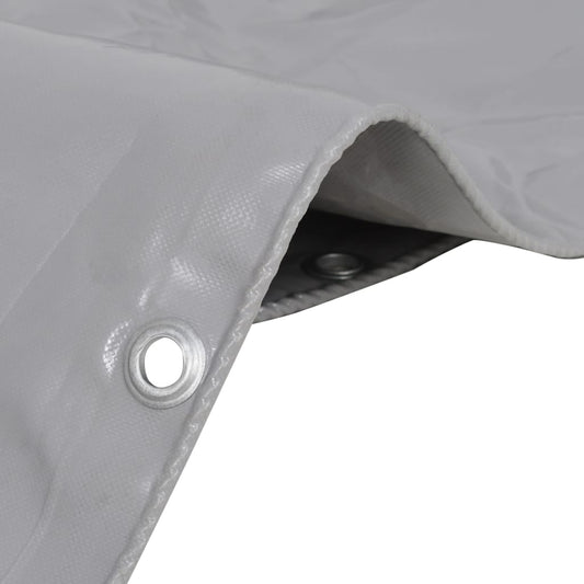 Tarpaulins Grey 3 x 5 m Canvas with PVC Coating Tarpaulins Grey 3 x 5 m Canvas with PVC Coating