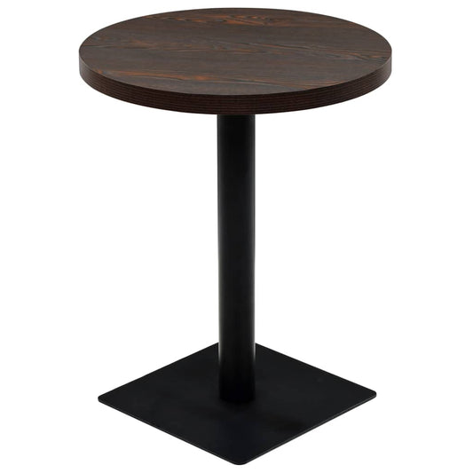 Bistro Table | Dark Ash | MDF and Steel | 60 x 75 cm | Simplistic Bistro Table | Dark Ash | MDF and Steel | 60 x 75 cm | Simplistic