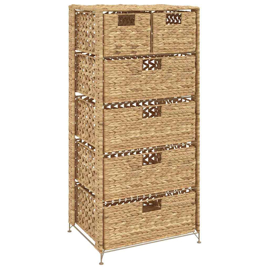 Storage Unit | Brown | Water hyacinth, Metal | 47x37x100 cm Storage Unit | Brown | Water hyacinth, Metal | 47x37x100 cm