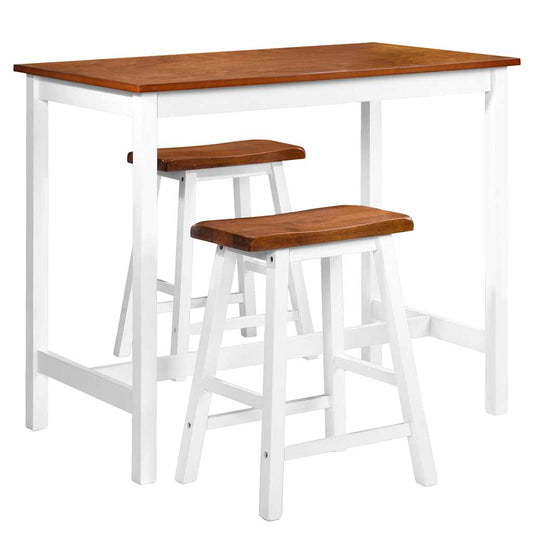 245547 vidaXL Bar Table and Stool Set 3 Pieces Solid Wood 245547 vidaXL Bar Table and Stool Set 3 Pieces Solid Wood
