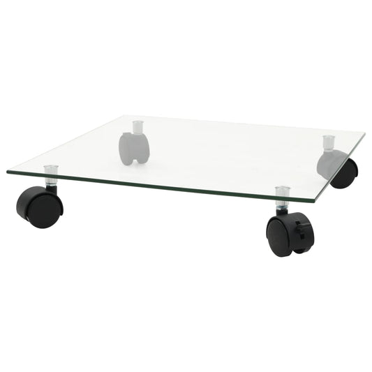 Plant Roller | Set of 2 | Transparent | Tempered Glass | 35 x 35 cm Plant Roller | Set of 2 | Transparent | Tempered Glass | 35 x 35 cm