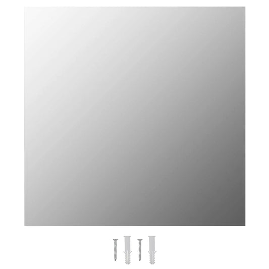 Wall Mirror 50x50 cm Square Glass Wall Mirror 50x50 cm Square Glass