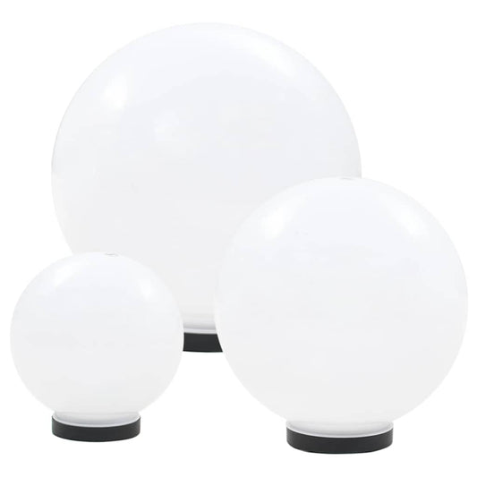50659 vidaXL LED Bowl Lamp Set 3 Pieces Spherical 20/30/40 cm PMMA 50659 vidaXL LED Bowl Lamp Set 3 Pieces Spherical 20/30/40 cm PMMA