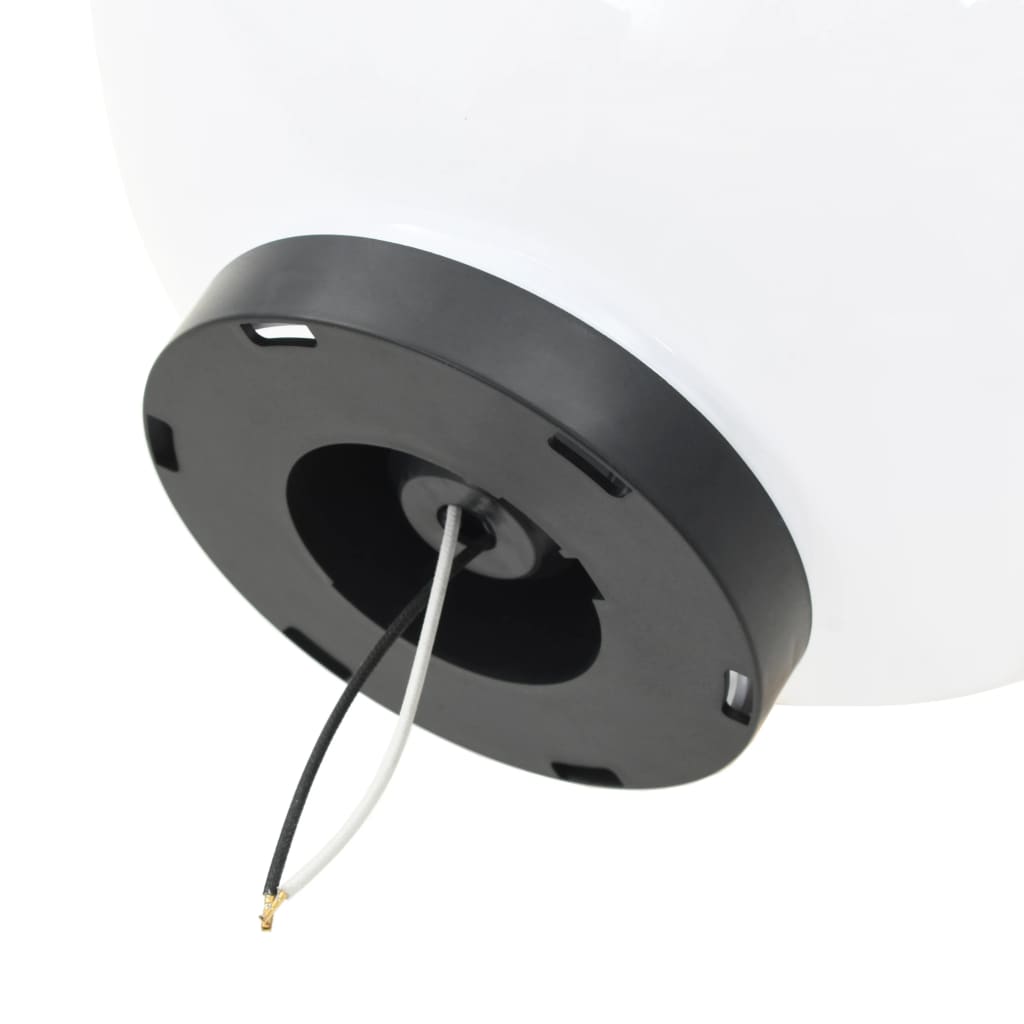 50659 vidaXL LED Bowl Lamp Set 3 Pieces Spherical 20/30/40 cm PMMA