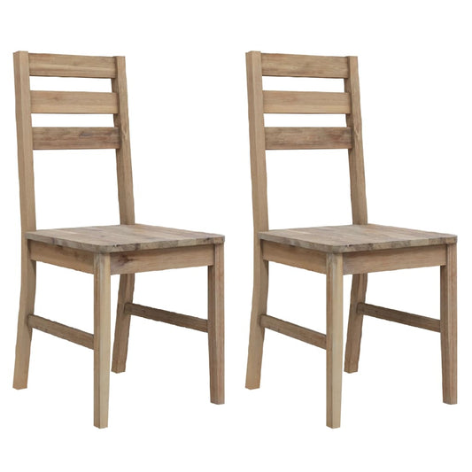 Dining Chair | Set of 2 | Brown | Solid Acacia wood | Standard | Durable Dining Chair | Set of 2 | Brown | Solid Acacia wood | Standard | Durable