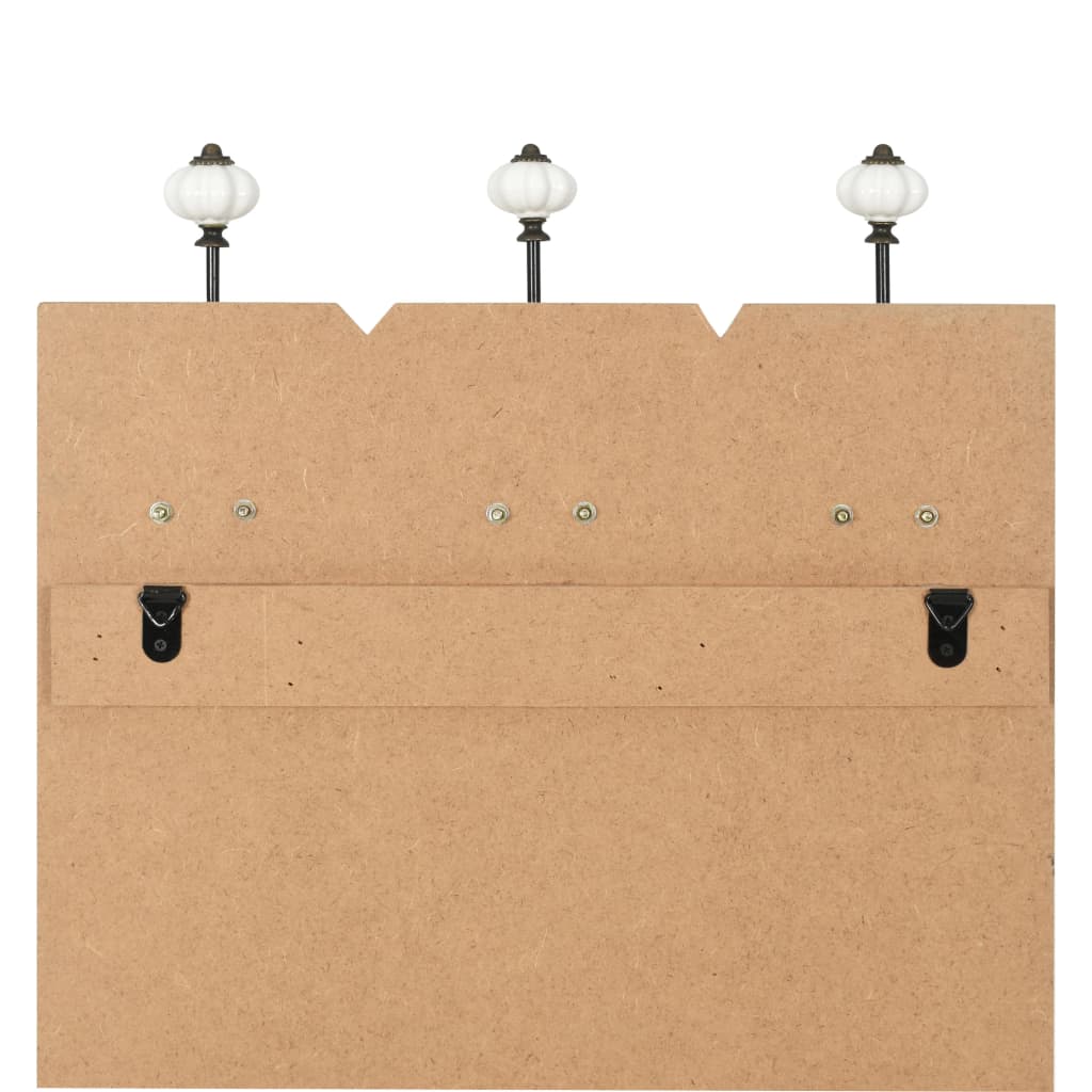 Wall-mounted Coat Rack with 6 Hooks 120x40 cm "FAMILY