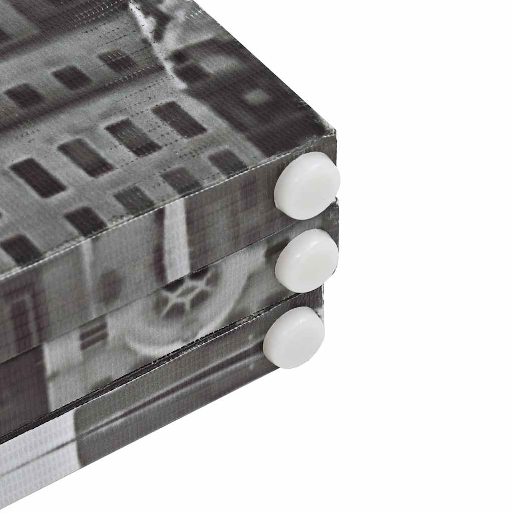 Folding Room Divider 160x170 cm New York by Day Black and White