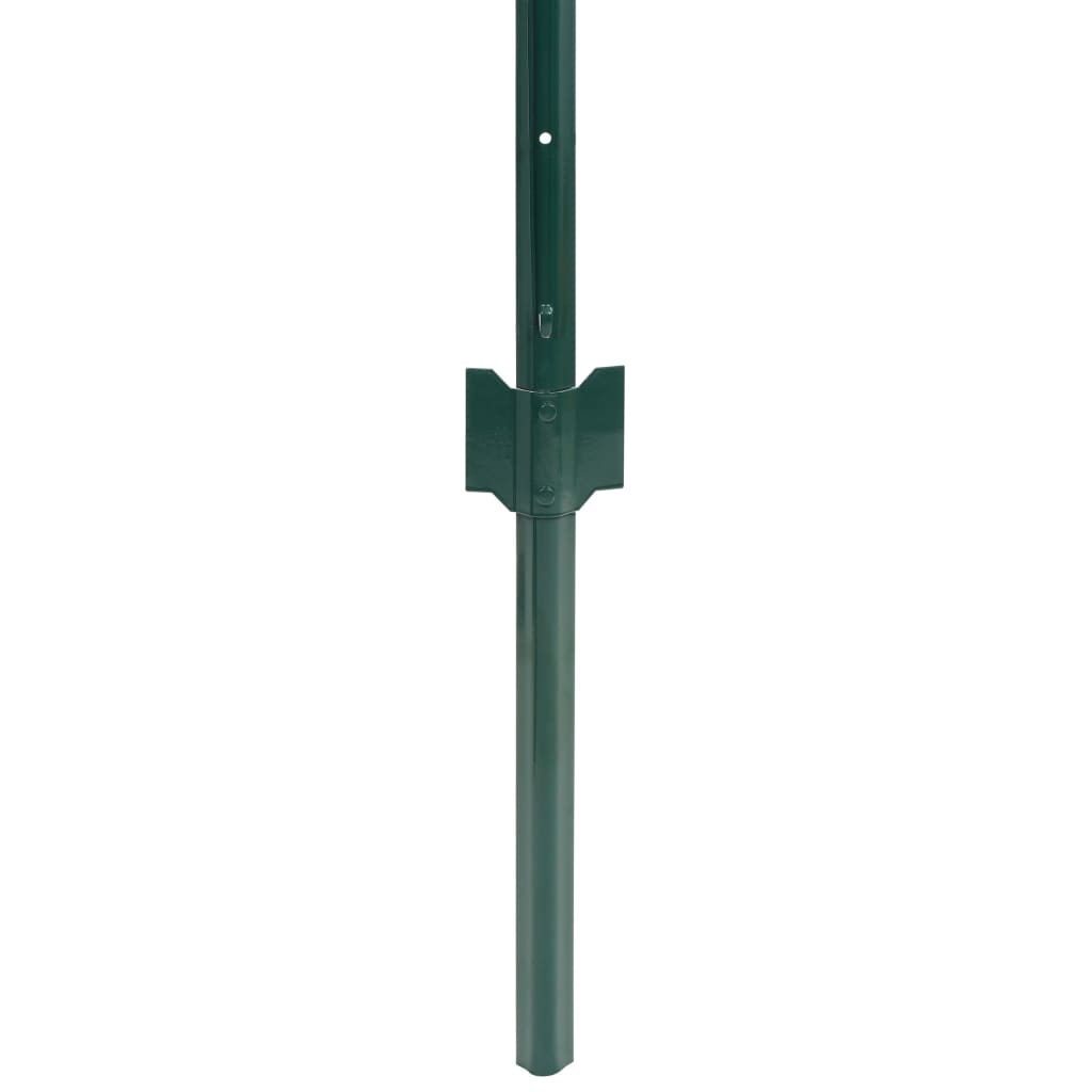 142813 vidaXL Euro Fence Steel 20x1,5 m Green