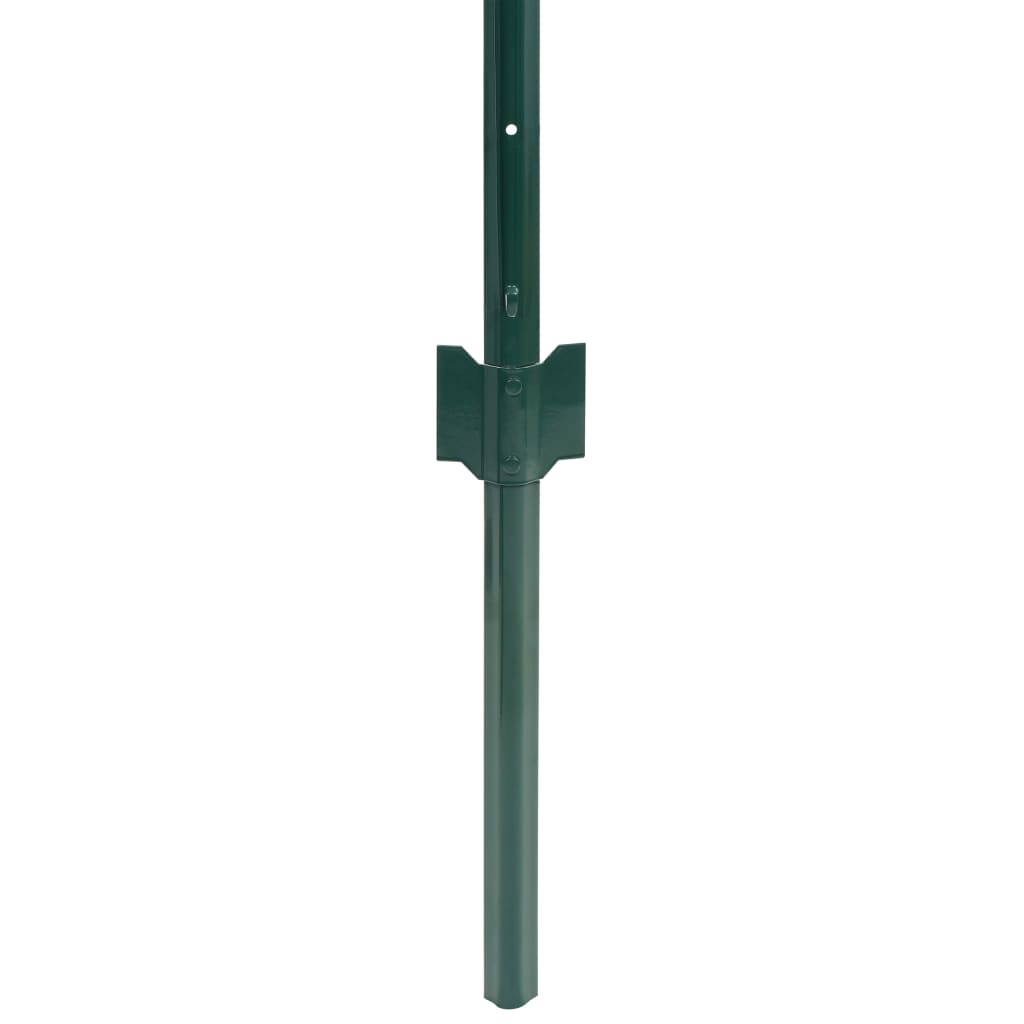 142814 vidaXL Euro Fence Steel 20x0,8 m Green