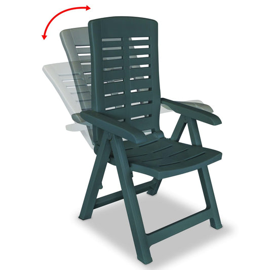 Garden Chair | Set of 2 | Green | Plastic | Standard | Foldable Garden Chair | Set of 2 | Green | Plastic | Standard | Foldable