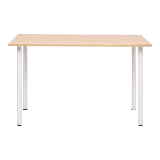 Dining Table 120x60x73 cm Oak and White Dining Table 120x60x73 cm Oak and White