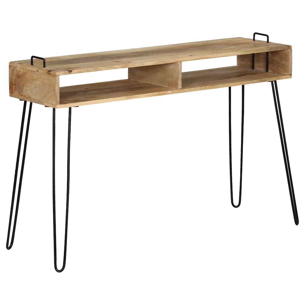 246022 vidaXL Console Table Solid Mango Wood 115x35x76 cm