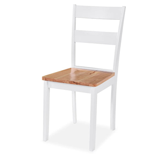 Dining Chairs 6 pcs White Solid Rubber Wood Dining Chairs 6 pcs White Solid Rubber Wood