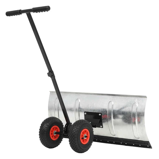 142915 vidaXL Manual Snowplough with Wheels 100x44 cm 142915 vidaXL Manual Snowplough with Wheels 100x44 cm