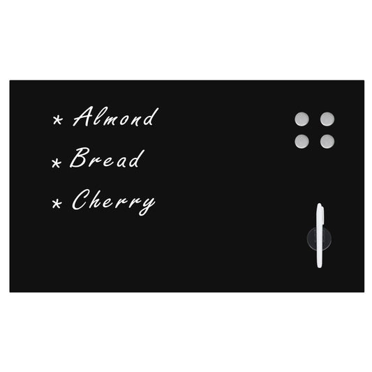 Wall Mounted Magnetic Blackboard Glass 100x60 cm Wall Mounted Magnetic Blackboard Glass 100x60 cm