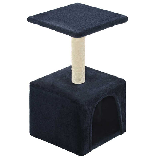 Cat Tree with Sisal Scratching Post 55 cm Dark Blue Cat Tree with Sisal Scratching Post 55 cm Dark Blue