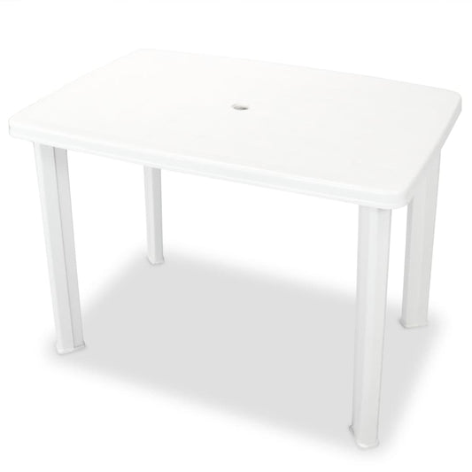 3 Piece Bistro Set Plastic White 3 Piece Bistro Set Plastic White