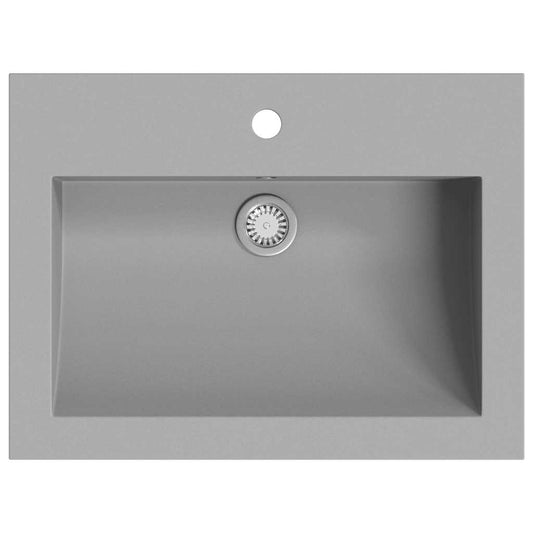 142963 vidaXL Granite Basin 600x450x120 mm Grey 142963 vidaXL Granite Basin 600x450x120 mm Grey