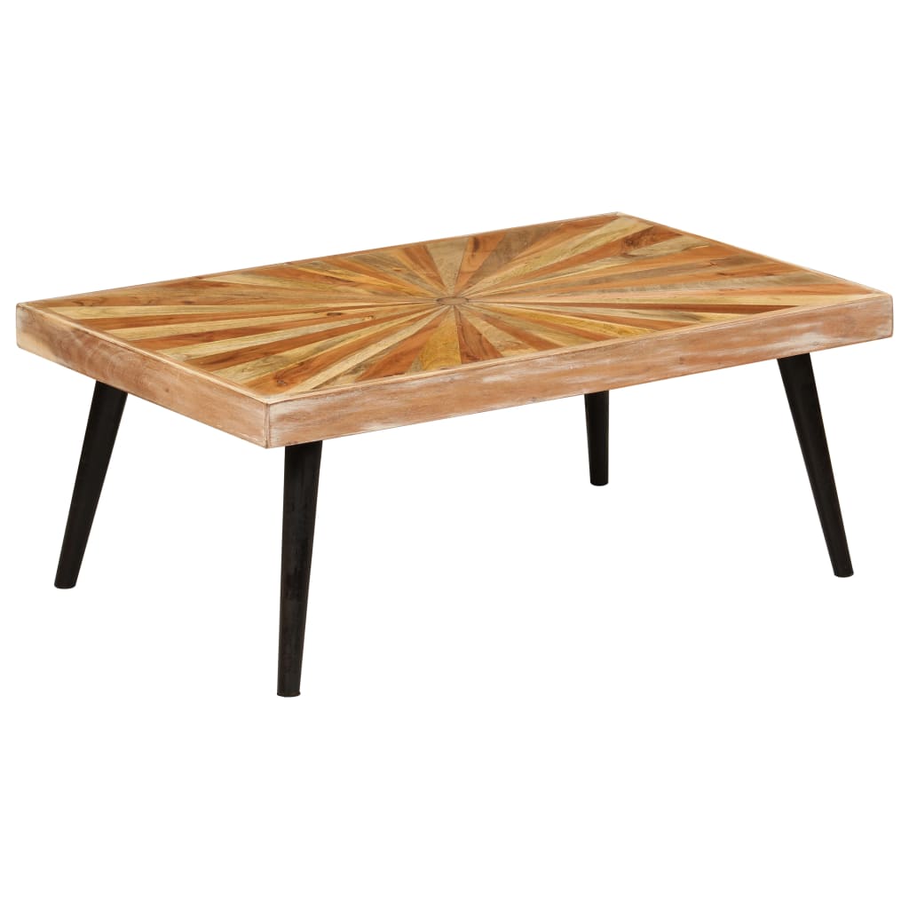 246163 vidaXL Coffee Table Solid Mango Wood 90x55x36 cm