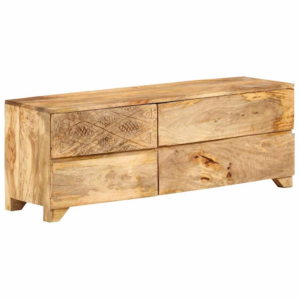 246144 vidaXL TV Cabinet Solid Mango Wood 110x30x40 cm