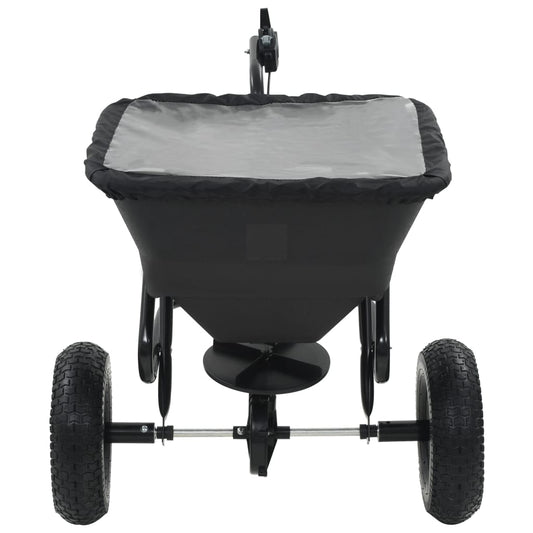 Tow Behind Salt Spreader PVC and Steel 125x74x79 cm 45 L Tow Behind Salt Spreader PVC and Steel 125x74x79 cm 45 L