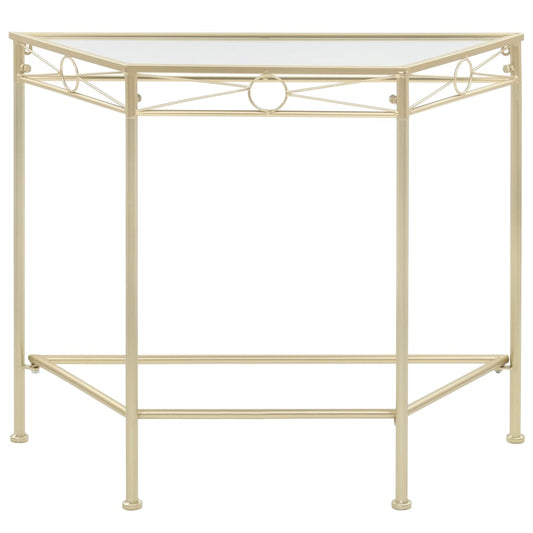 Side Table Vintage Style Metal 87x34x73 cm Gold Side Table Vintage Style Metal 87x34x73 cm Gold