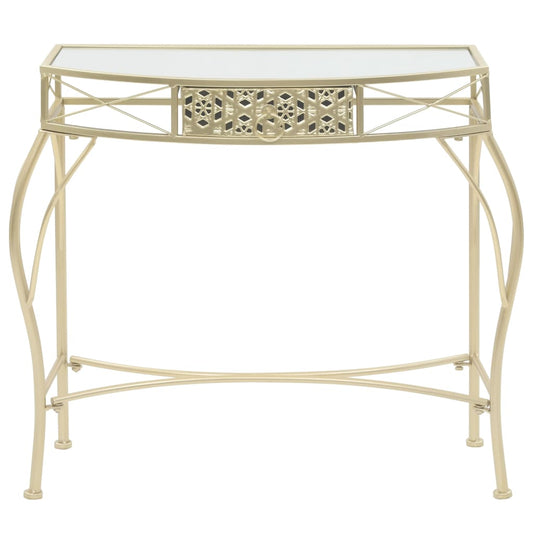 Side Table French Style Metal 82x39x76 cm Gold Side Table French Style Metal 82x39x76 cm Gold