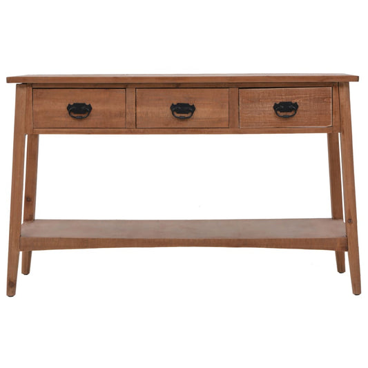 Console Table Solid Fir Wood 126x40x77.5 cm Brown Console Table Solid Fir Wood 126x40x77.5 cm Brown