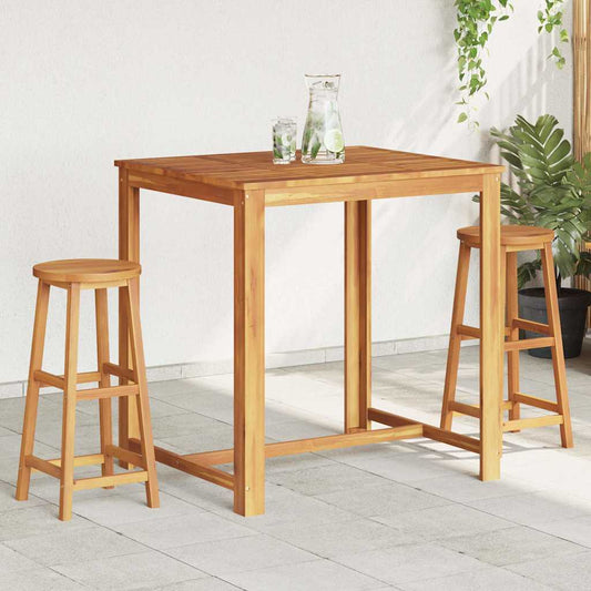 Bar Stools 2 pcs Solid Acacia Wood Bar Stools 2 pcs Solid Acacia Wood