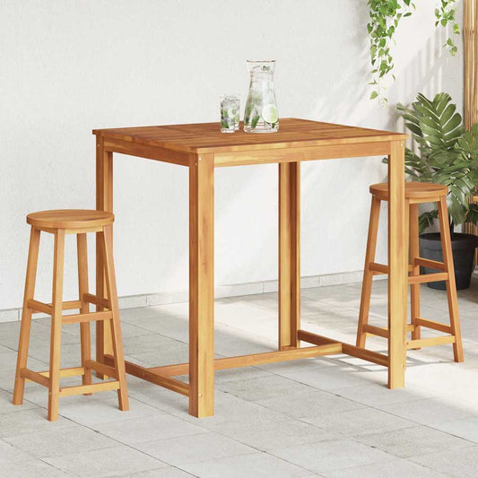 Bar Chairs 2 pcs Solid Acacia Wood Bar Chairs 2 pcs Solid Acacia Wood