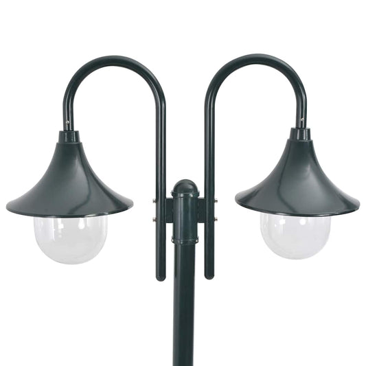 44217 vidaXL Garden Post Light E27 220 cm Aluminium 2-Lantern Dark Green 44217 vidaXL Garden Post Light E27 220 cm Aluminium 2-Lantern Dark Green